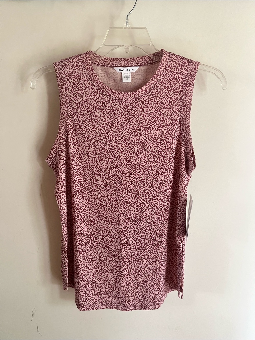 Athleta Micro Leopard long tank top